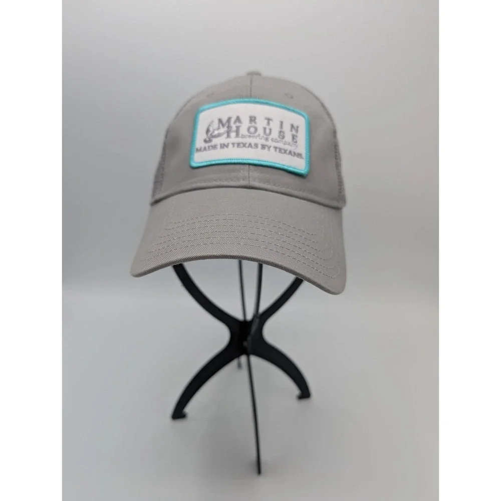Martin House Brewing Company Hat Cap Mesh Trucker Gray Made‎ In Texas By Texans